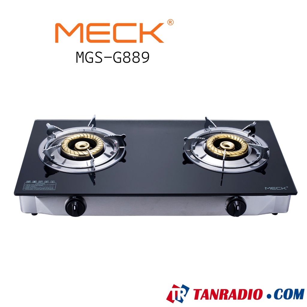 Meck Gas Stove Glass Top Tempered Glass & Stainless Steel gas cooker
