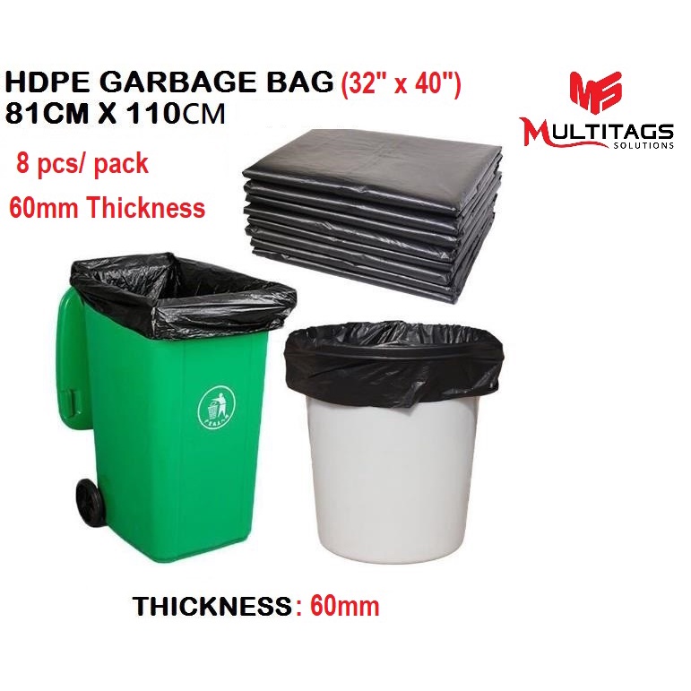 Heavy Duty HDPE 32"x40" (XL) Garbage Bag Garbage Plastic Plastik Sampah Karung Sampah Beg Extra