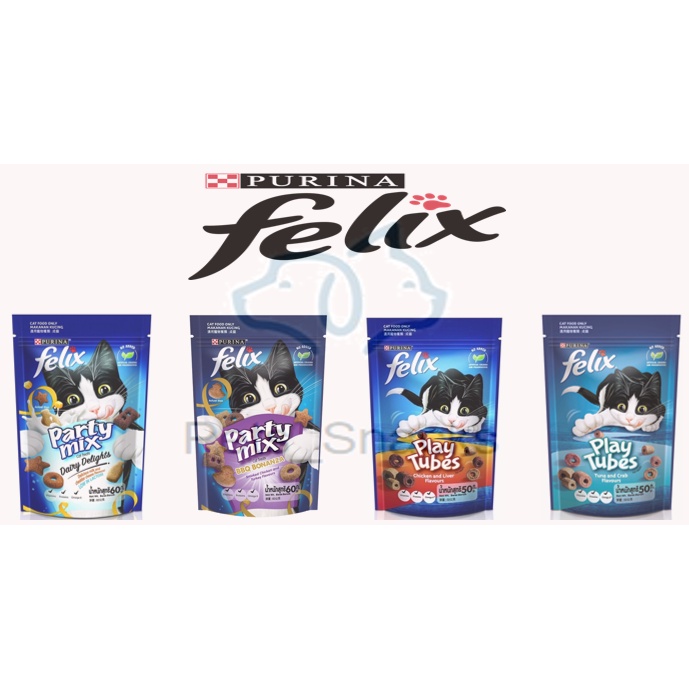 (Purina Felix) Party Mix / Play Tube Cat Treat 60g Shopee Malaysia