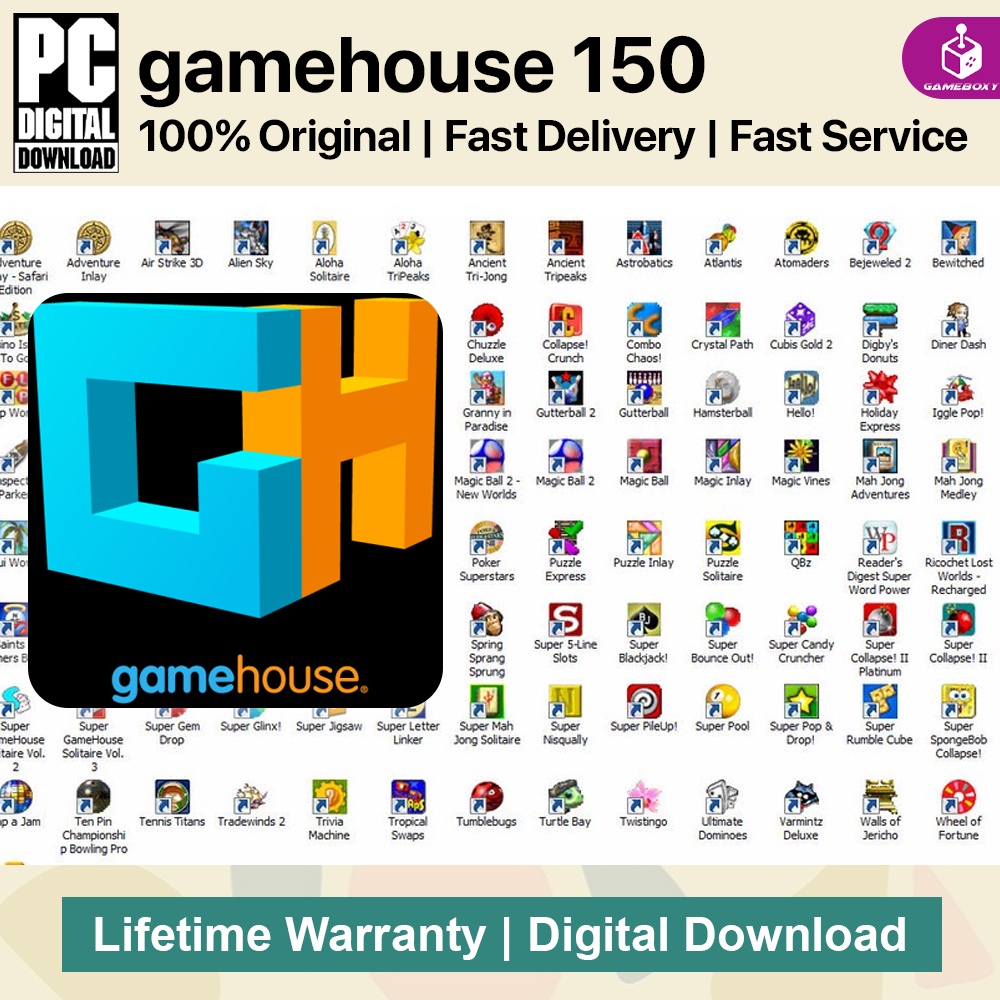 [PC] GameHouse 150 Classic Games Collection [DIGITAL DOWNLOAD | OFFLINE ...