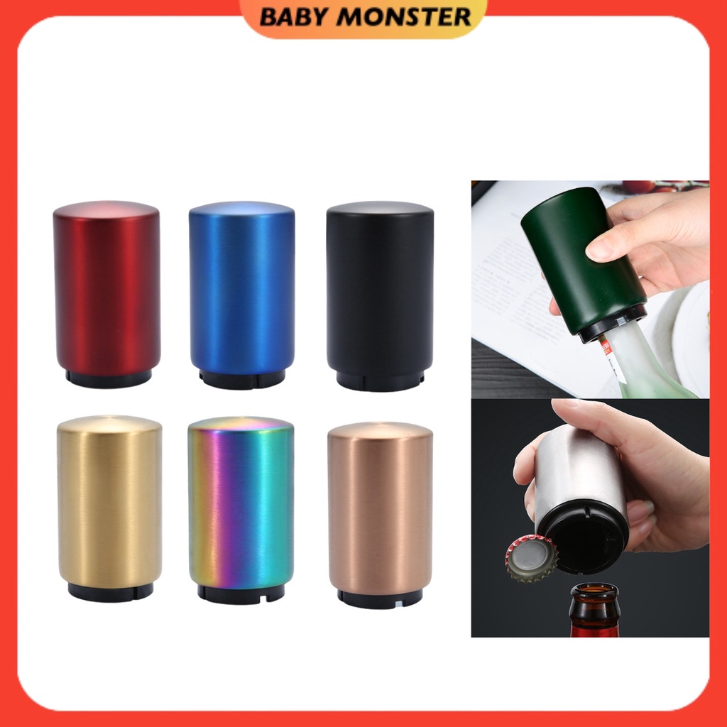 🔥HARGA BORONG🔥 BMS Stainless Steel Round Bottle Opener Magnet Cap Bottle Opener Pembuka Bir Botol Tahan Karat 不锈钢开瓶器