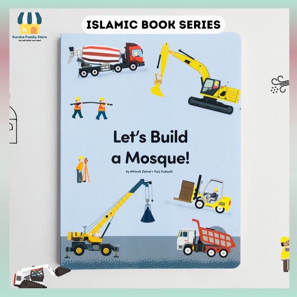 BOARD BOOK Let's Build a Mosque! Islamic Themed Educational Sensory Hardcover Islamic Book Series