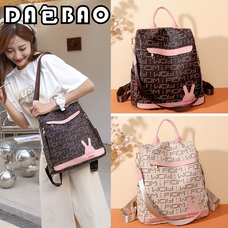 Women Travel Casual Backpack Shoulder Bag Beg Sekolah Tangan Wanita Lady Perempuan Anak Murah Cantik