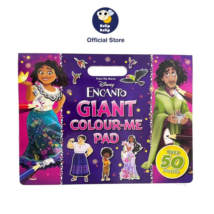 Disney Encanto Giant Colour Me Pad Colouring Book For Kids With 50