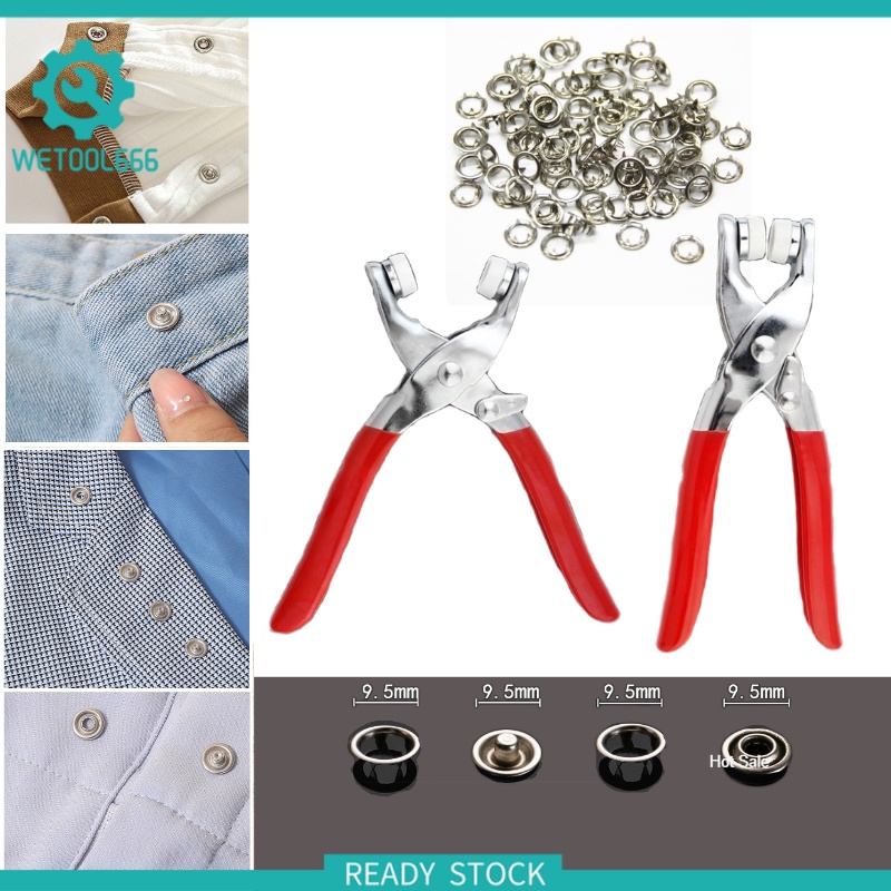 Snap Pliers Automatic Grommet Eyelet Pliers Five Claw Snap Button Fastener Press Fixing Tool 