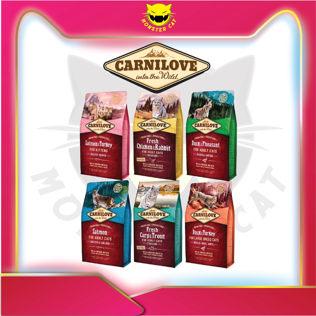 CARNILOVE 6KG Holistic Dry Cat Food High Protein Grain Free (100