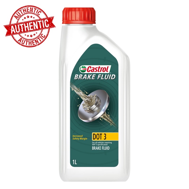 Castrol Brake Fluid DOT 3 (1L) Minyak Brek [NEW PACKAGING] Shopee