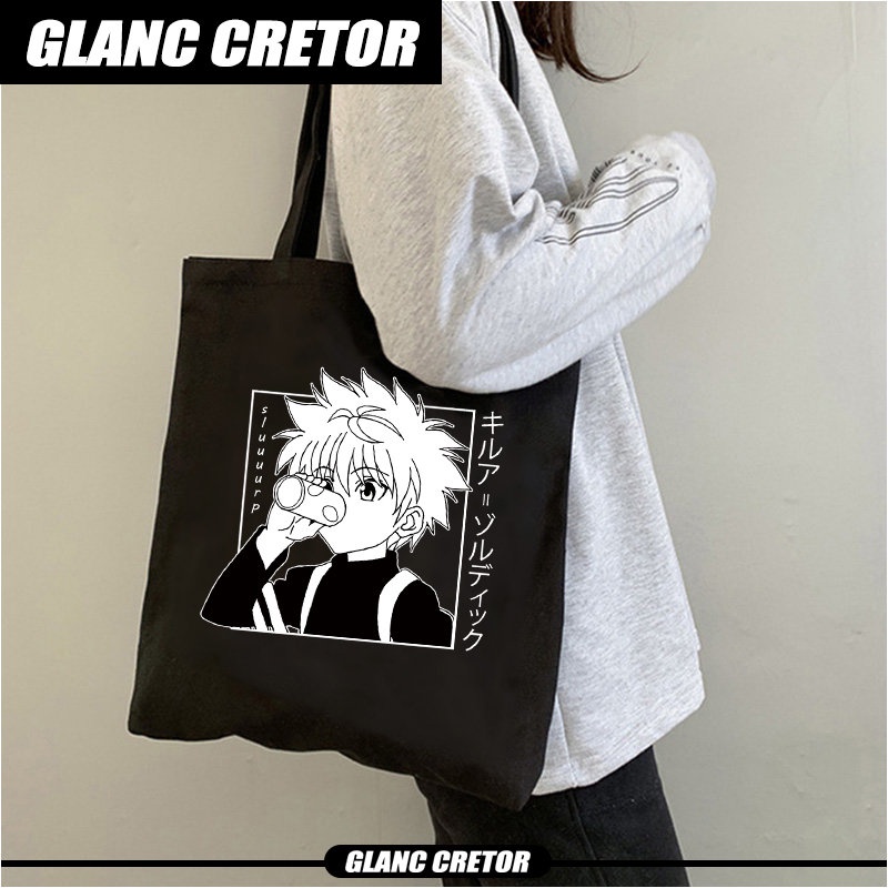 japanese Anime hunter x hunter Shopping Bag Eco Manga Tote Harajuku