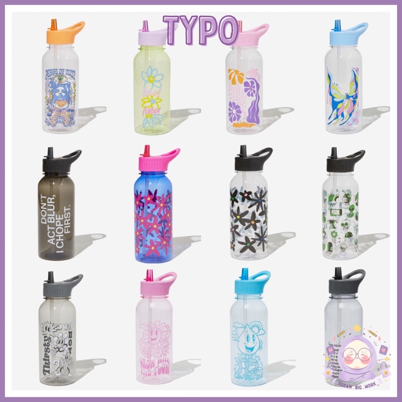 [READY STOCK] TYPO DRINK BOTTLE 1L / 700ML / 500ML Shopee Malaysia