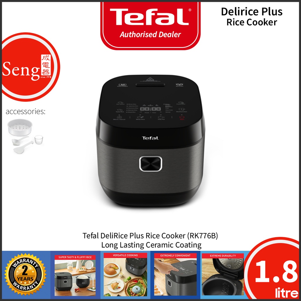 Tefal Rk776b Delirice Plus Rice Cooker With Ceramic Coated Pot Rk776b Rk776 Shopee Malaysia