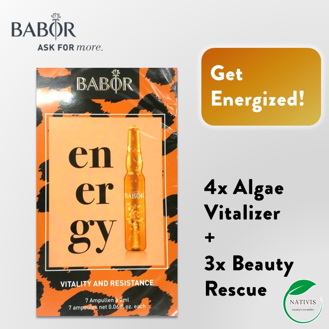 Babor Ampoule Concentrates Energy 7x 2ml [Get Energized!] Shopee
