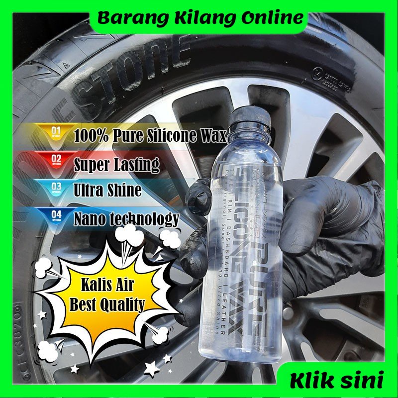 READYSTOCK Pencuci tayar kereta 100 Pure Silicone Wax tayar silicon