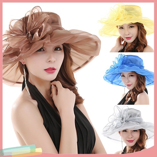 【LK】Women's Fashion Summer Church Kentucky Derby Cap British Tea Party Wedding Hat