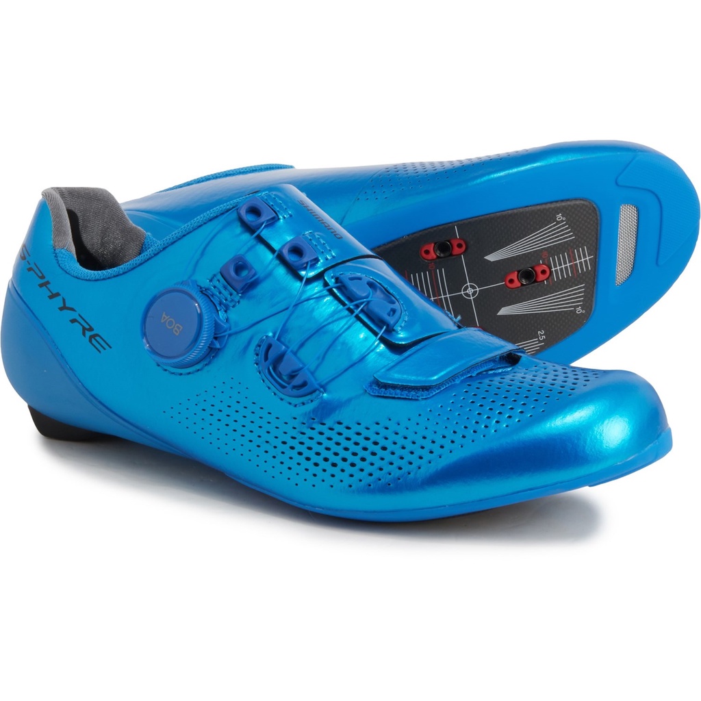 SHIMANO S-PHYRE RC9T SH-RC901T ROAD CYCLING SHOES WIDE Large S-Phyre - BLUE  (CLEARANCE) | Shopee Malaysia