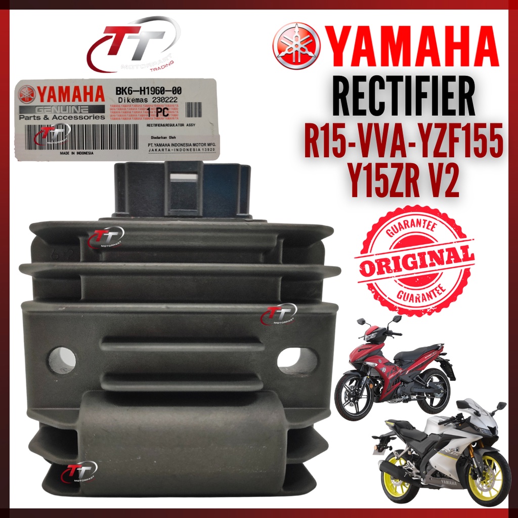 Y15ZR R15 V3 VVA Y15 V1 V2 YZF155 REC RECTIFIER REG REGULATOR KATAP 100 ORIGINAL YAMAHA 2PV