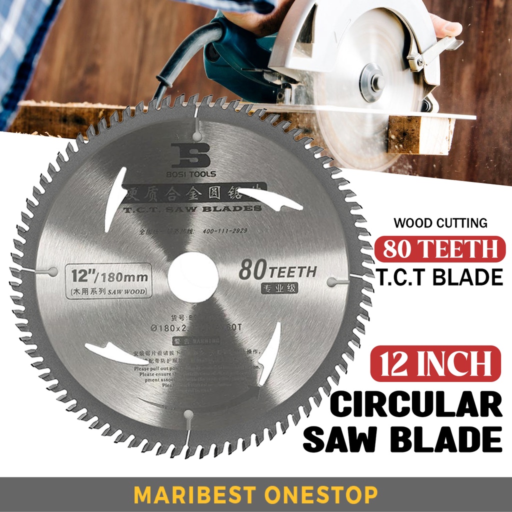 12" X 80T Wood Circular Saw Blade Cutting Wood Cutting Disc TCT Saw