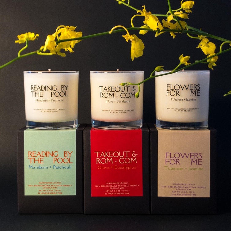 Hand-Poured Scented Candle 100% Natural Beeswax Coconut & Palm Wax 100g Luxury Candle Gift 21/27 Hours Burning Time