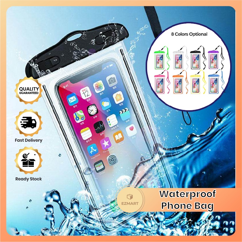 Ready Stock Universal Mobile Phone Waterproof Bag Underwater Phone Case Waterproof Phone Pouch Beg Kalis Air 防水袋