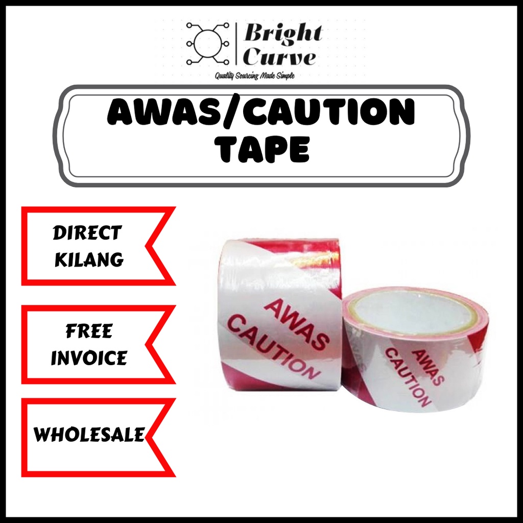 *Thickness Resistance* Caution Tape/ Awas Tape 50M (Use To Experience) Shopee Malaysia