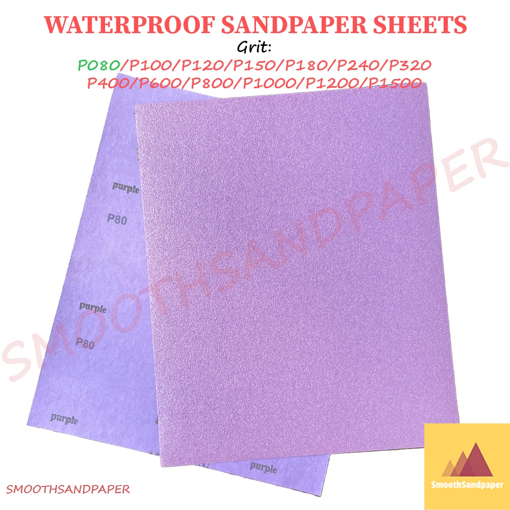 Sandpaper Sheet Waterproof Aluminium Oxide Kertas Pasir 9"X11" (230mmX280mm) 水磨紫砂 干湿两用 汽车家具抛光 image 3