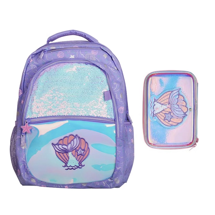 Smiggle Mermaid backpack pencil case for Primary Children | Shopee Malaysia