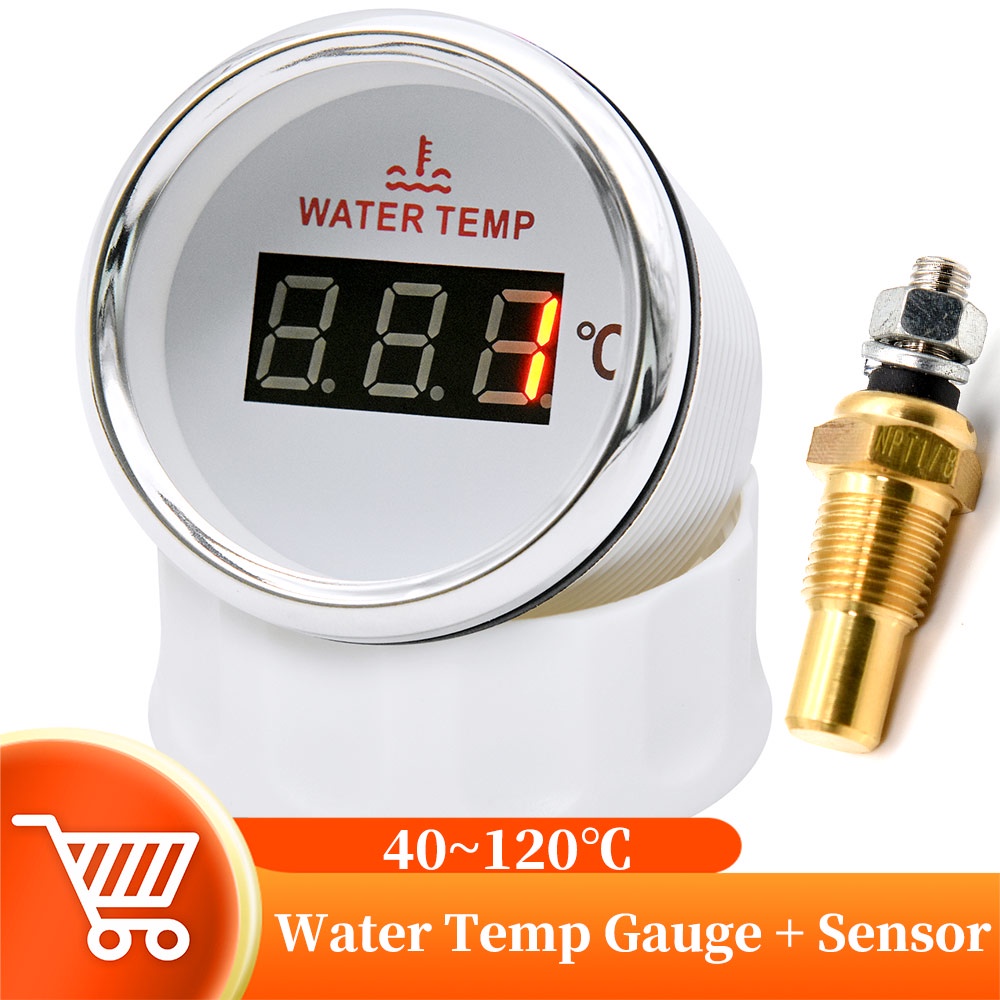 40120Celsius Digital Water Temperature Gauge With 1/8 NPT Water Temp