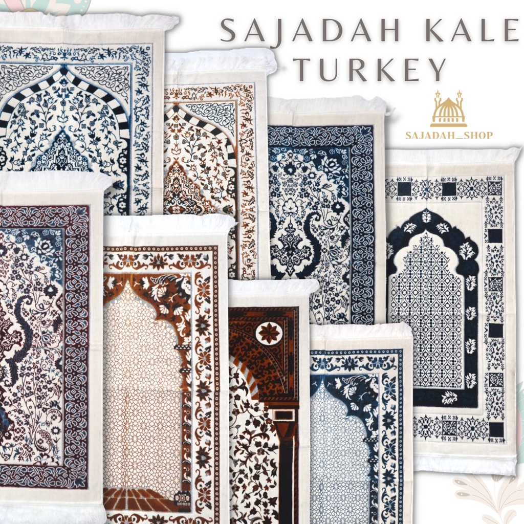 (SUPER Quality) Thick Prayer Rug Motif Kale Turkey Souvenirs Hajj & Umrah Shopee Malaysia