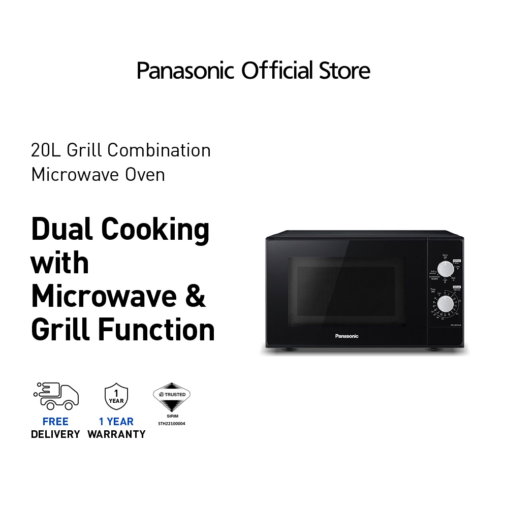 PANASONIC NN-GM24J Microwave Oven 20L Combination Grill+ Microwave Cooking NN-GM24JBMPQ