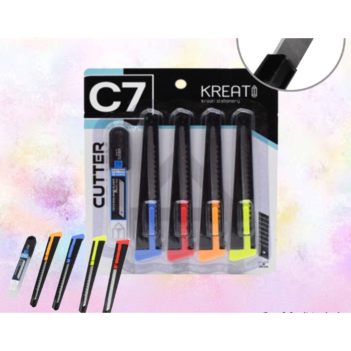 Kreati Art Craft Cutter Knife Pen Knife 5 IN 1 (Include 4 Cutter & 1