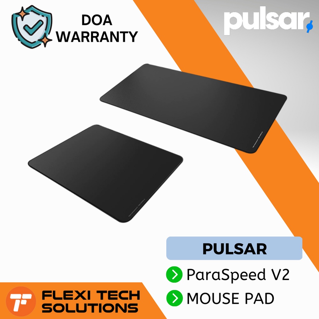 Flexi Tech PULSAR ParaSpeed V2 Gaming Mouse Pad XXL / XL - Black