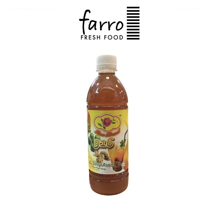 Rose Brand 916 Sour Plum Syrup 500ml Sirap Asam Jus Halal Heng Lee