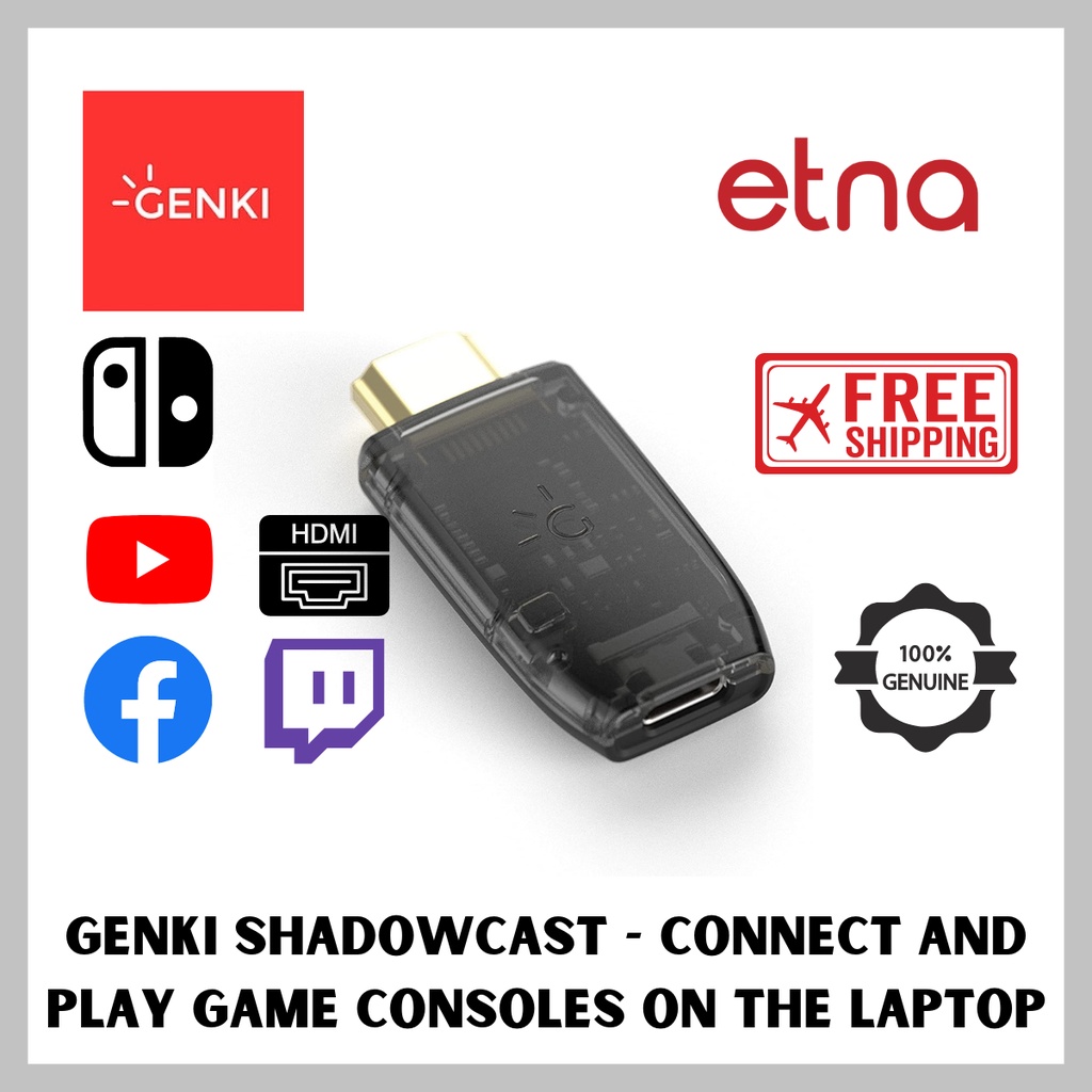Elgato Video Capture Genki ShadowCast Console Laptop Link For