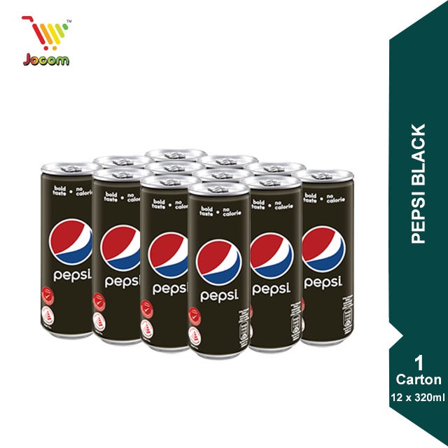 Pepsi Black 1 Carton (12 X 320ml) [KL & Selangor Delivery Only ...