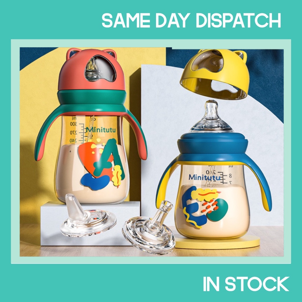 3 in 1 Baby Milk And Water Bottle Learning Cup Nonspill Sippy Cup