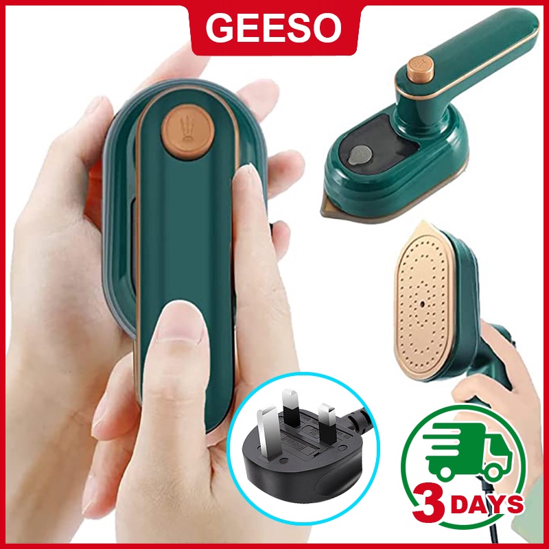 GEESO Mini Iron Travel Iron Portable Steam Iron Portable Iron Handheld Steam Iron Mini Steam Iron Seterika Mini Seterika Travel Seterika Mini Travelling Iron 挂烫机