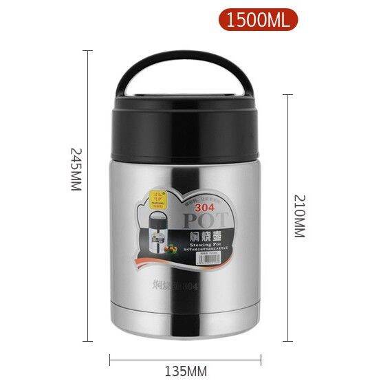 FREE GIFT Thermal Wonder Cooker 304 Stainless Steel Vacuum Flask 锋田利焖烧壶真空超长保温杯304不锈钢