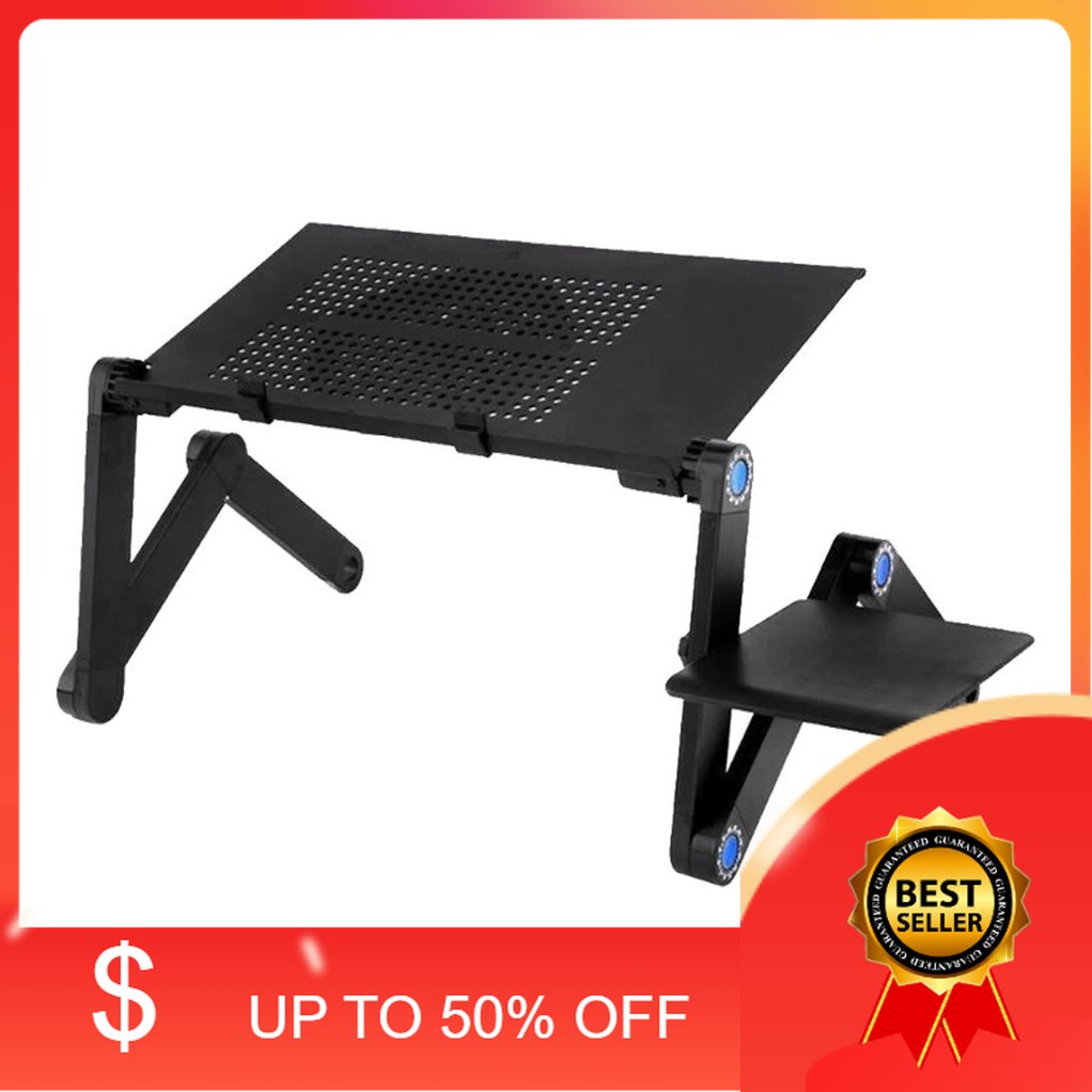 🎁KL STORE✨  Multifunction 360° Rotation Foldable Laptop Table Strong Cooling Fan meja Mou