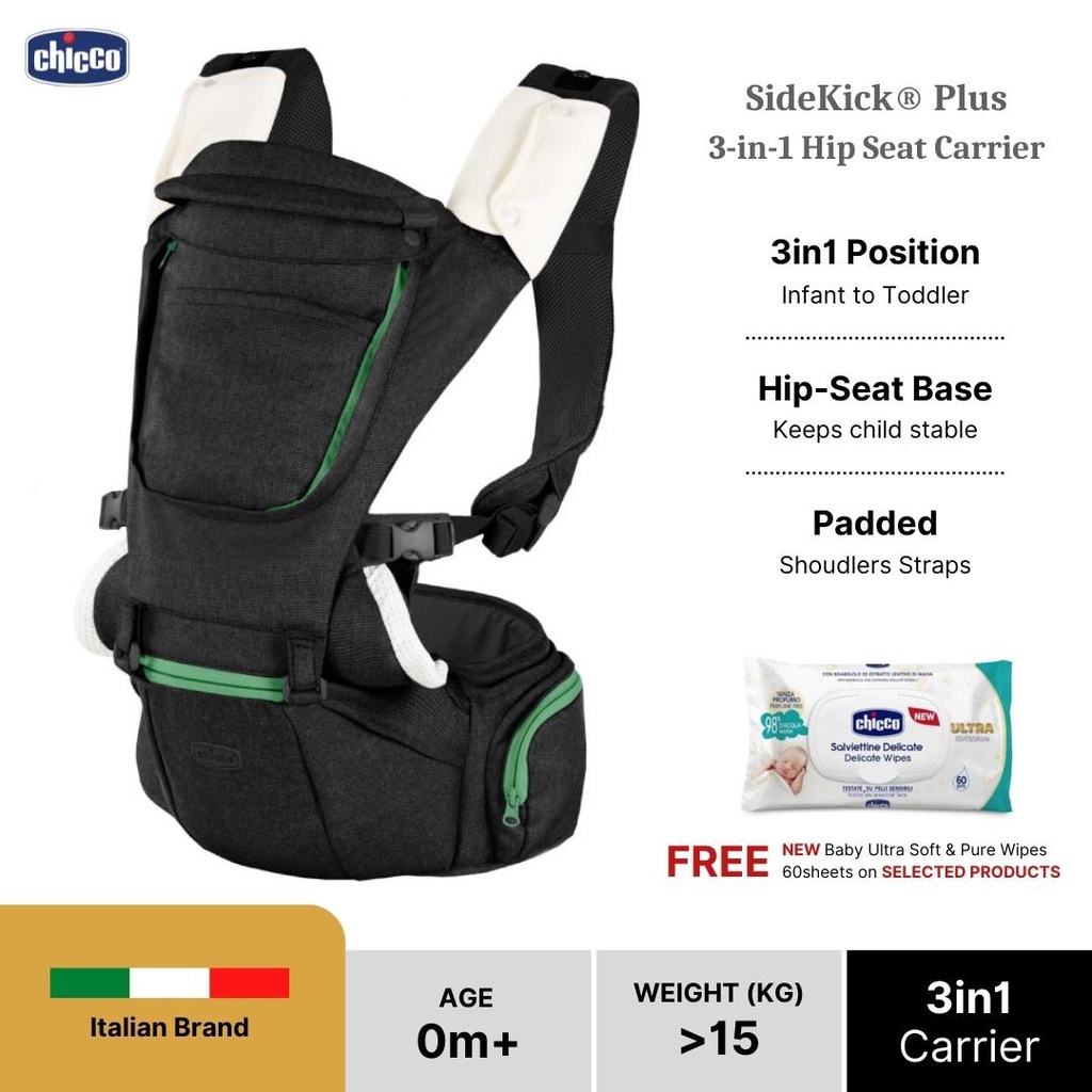Chicco Hip Seat Carrier SideKick Plus 3in1 Shopee Malaysia