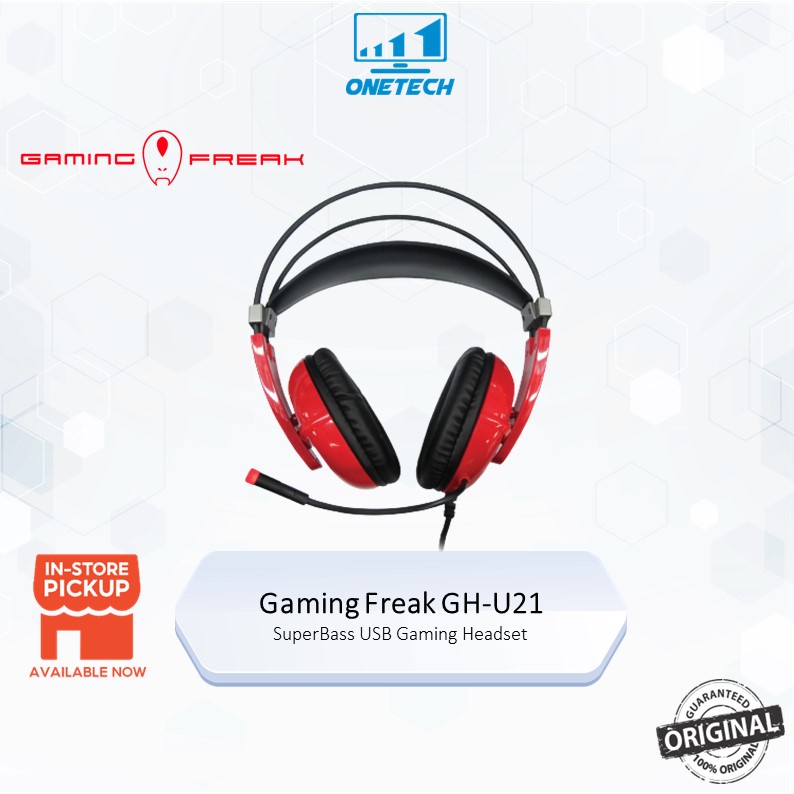 Gaming Freak GH-U21 SuperBass USB Gaming Headset ( 7.1 Virtual Channel / Illuminated 7 Colour Effects )