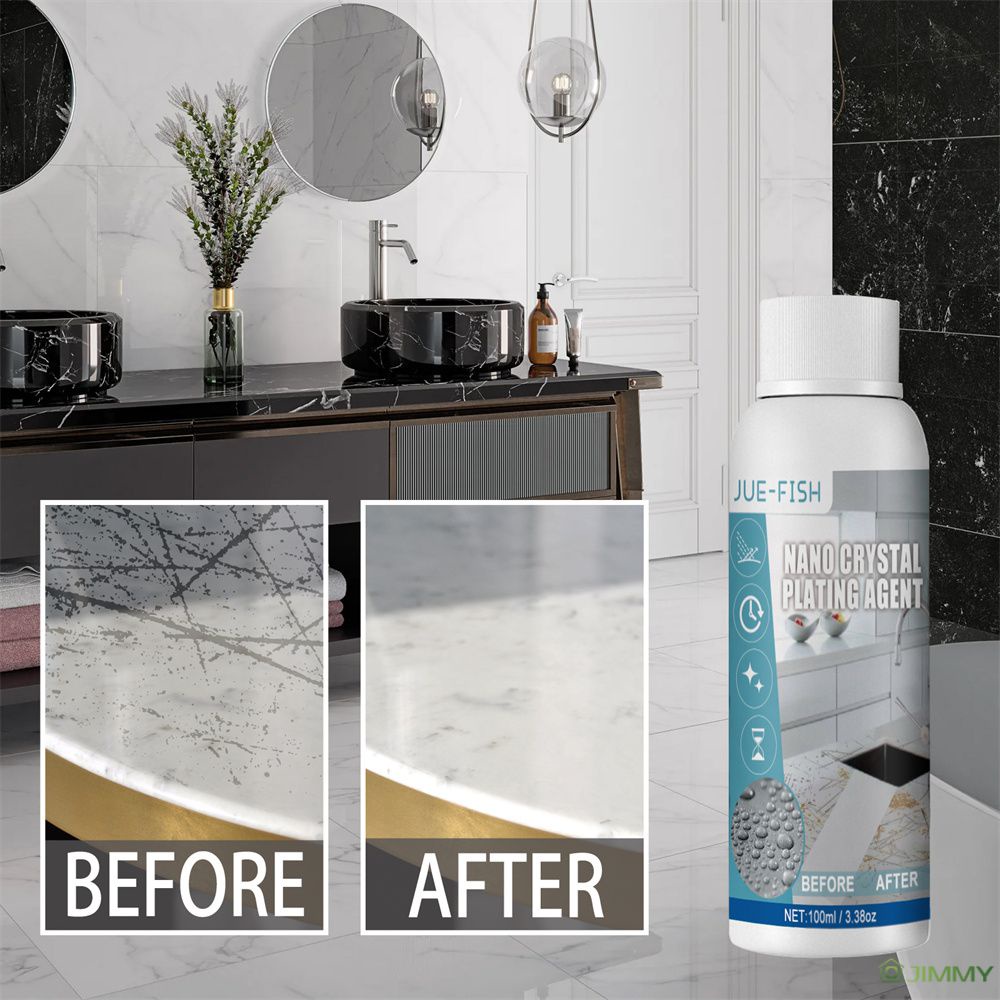 Ceramic Tile Coating Agent Granite Worktop Cleaner Kitchen Countertop Tile Scratch Repair Crystal Plating Agent Stone Marble Tile Surfaces Brightening Renovating