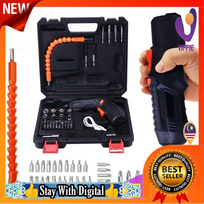 🌹[Local Seller] EXTRA GIFT DELETE OK NEWVIPPIE Multi-Functional Rechargeable Electric Screwdriver Hand Drill Power Tool