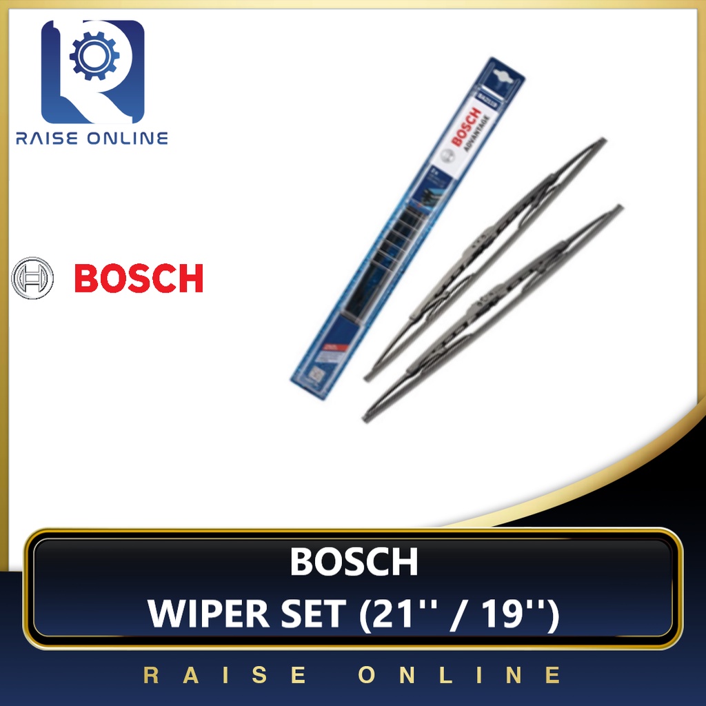 thumbnail image 2 of Bosch Clear Advantage Beam Wiper Blades – Size 21 And 19 Inch Set For Front Left+Right 2 of 6