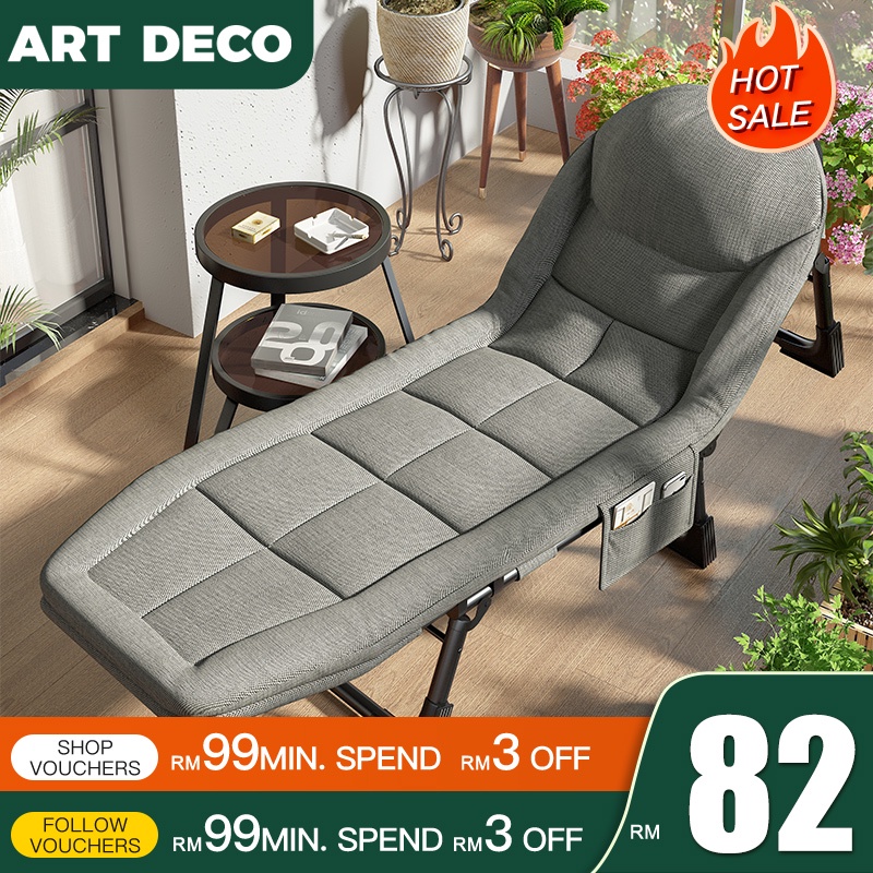 KERUSI MALAS Foldable Lazy Chair Folding Bed Katil Lipat Adjustable
