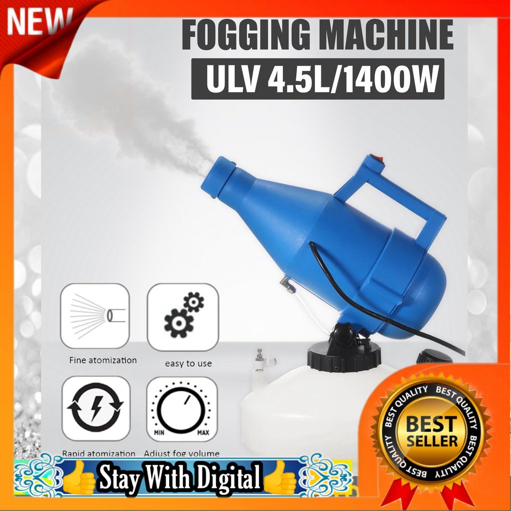 🌹[Local Seller]  ULV 4.5L 1400W Electric ULV Sprayer Mosquito Fogging Machine 220V Ultra Low Cap