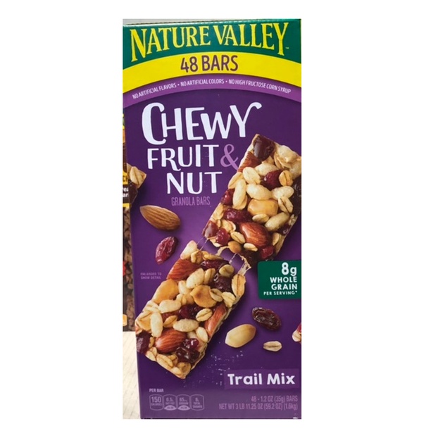 [Nature Valley]Costco Fruit and Nut Chewy Granola Bars Trail Mix 48 Bars