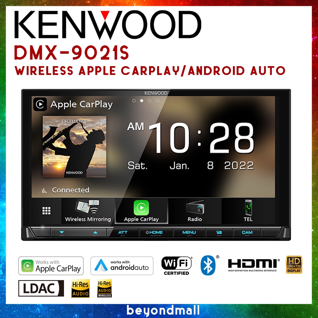 KENWOOD DMX9021S WIFI APPLE CARPLAY & USB Android AUTO 6.8INCH FULL HD