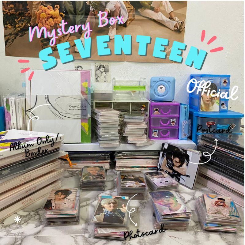 Random MERCH OFFICIAL KPOP SEVENTEEN - PHOTOCARD/POSTCARD/ALBUM/KIHNO Etc