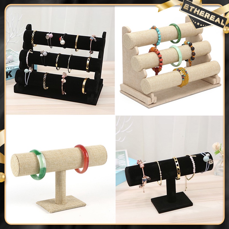 Bracelet/Watch/Jade/Gold Jewelry Organizer/Holder Display Rack Storage Rack Velvet/Linen Material