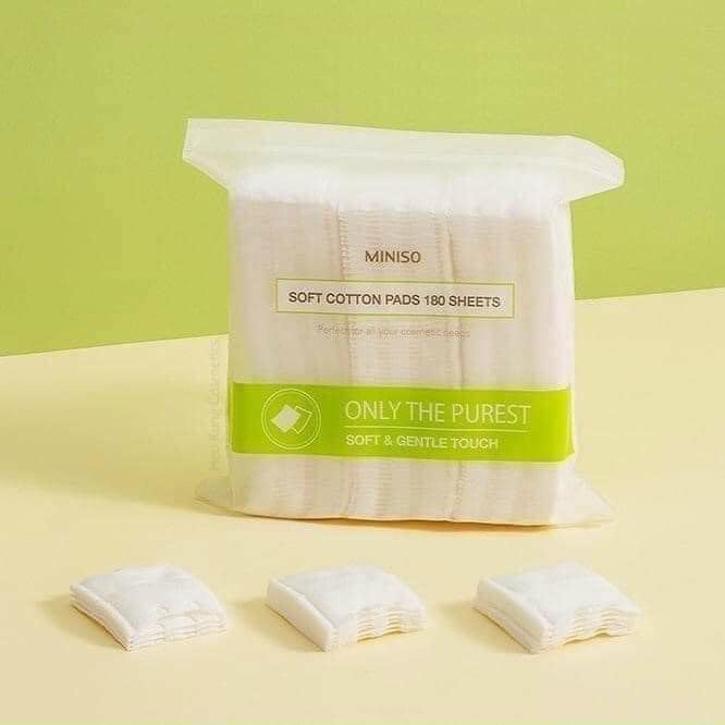 Japanese MINISO makeup remover cotton 180 pieces