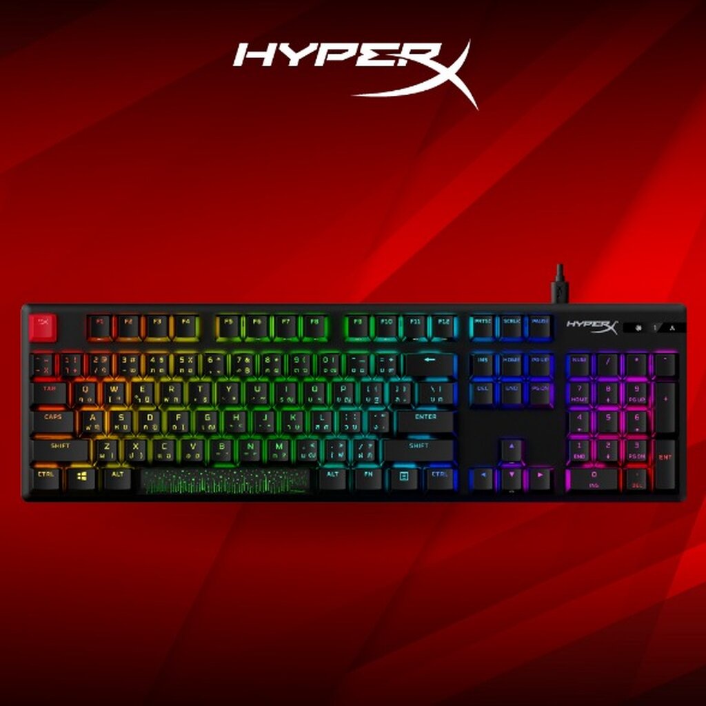 HyperX KEYBOARD ALLOY ORIGINS PBT RED/LINEAR SW (TH) 2y Warranty